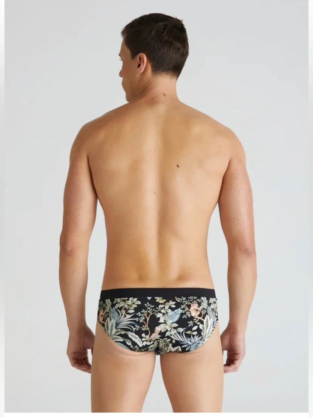 Aqua Blu Sumatra Multi Floral Racer Briefs Size M
